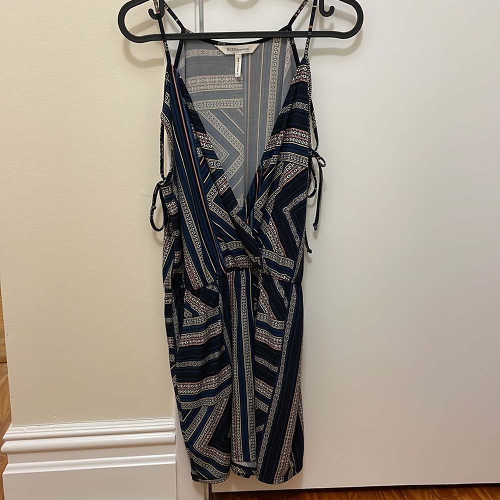Bcbgeneration Navy Patterned Romper - image 3